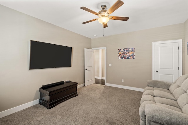 318 Finnhorse Ln, Franklin, TN 37064 - living area with ceiling fan and carpet