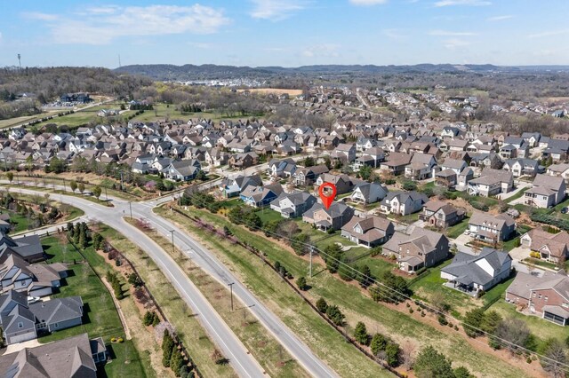 318 Finnhorse Ln, Franklin, TN 37064 - aerial overview of property's location with nearby suburban area