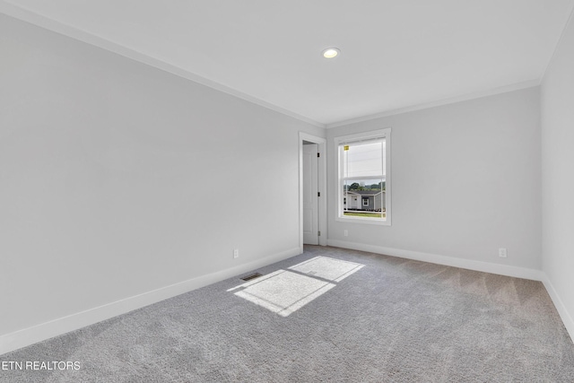 1559 River Path, Morristown, TN 37813 - carpeted empty room with ornamental molding and recessed lighting