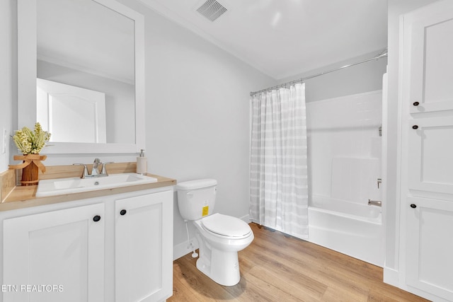 1559 River Path, Morristown, TN 37813 - full bathroom featuring wood finished floors, vanity, and shower / bathtub combination with curtain