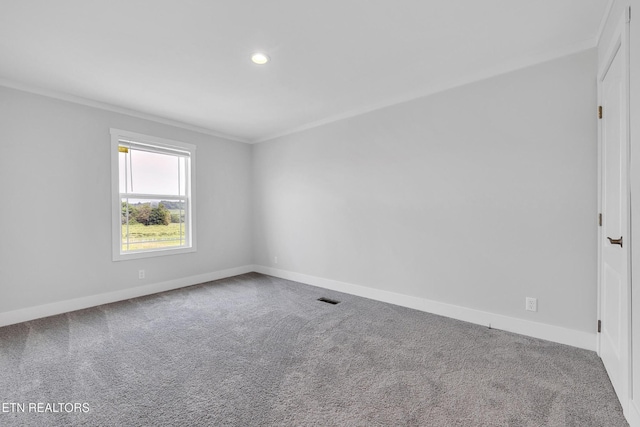 1559 River Path, Morristown, TN 37813 - empty room featuring ornamental molding, carpet, and recessed lighting