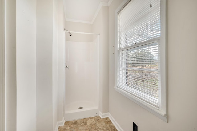 1077 Weeks Rd, Murfreesboro, TN 37127 - full bathroom with a shower stall and ornamental molding
