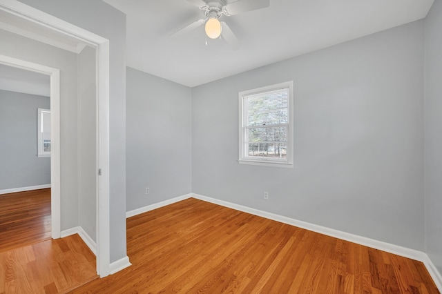 1077 Weeks Rd, Murfreesboro, TN 37127 - unfurnished room featuring light wood-style flooring and ceiling fan