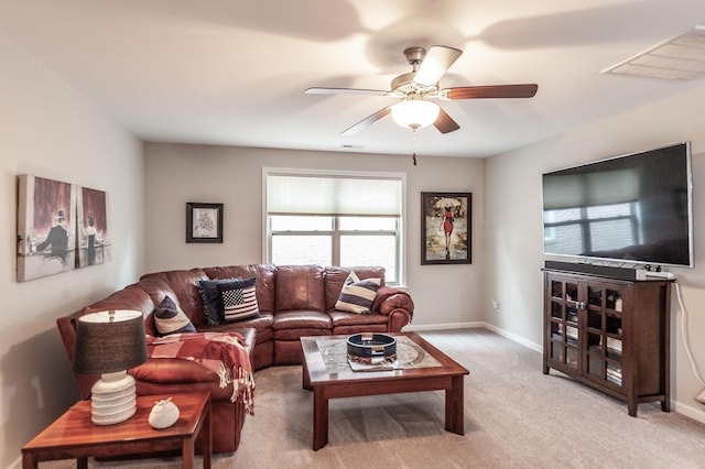 2044 Albatross Way, Gallatin, TN 37066 - living area with ceiling fan and carpet floors