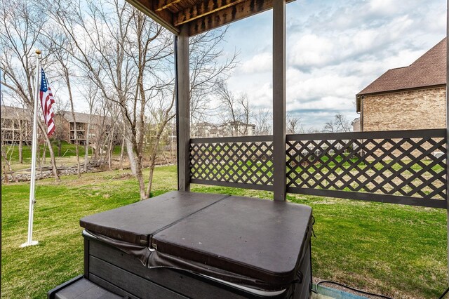 2044 Albatross Way, Gallatin, TN 37066 - view of patio / terrace featuring a hot tub