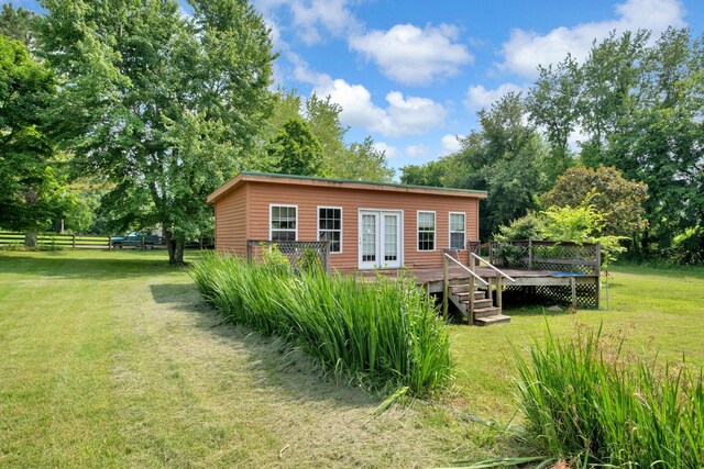 1010 Scott Rd, Bethpage, TN 37022 - view of outbuilding featuring view of wooded area and french doors