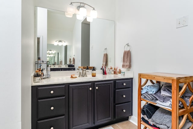 3134 Friars Bridge Pass, Franklin, TN 37064 - bathroom with vanity and tile patterned flooring