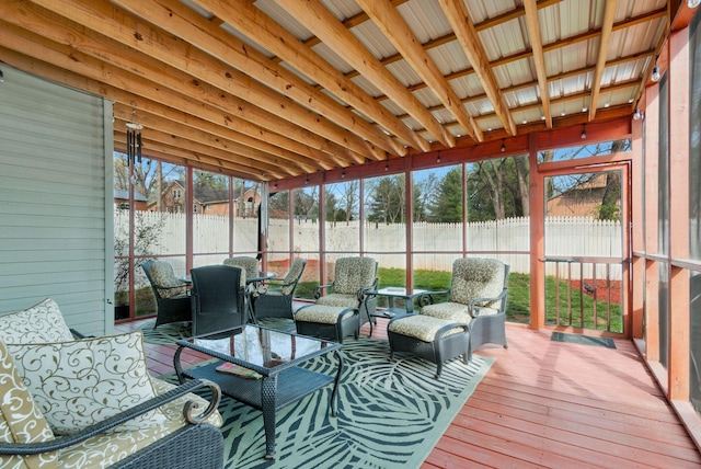 1707 University Dr, Columbia, TN 38401 - sunroom with an outdoor living space and plenty of natural light