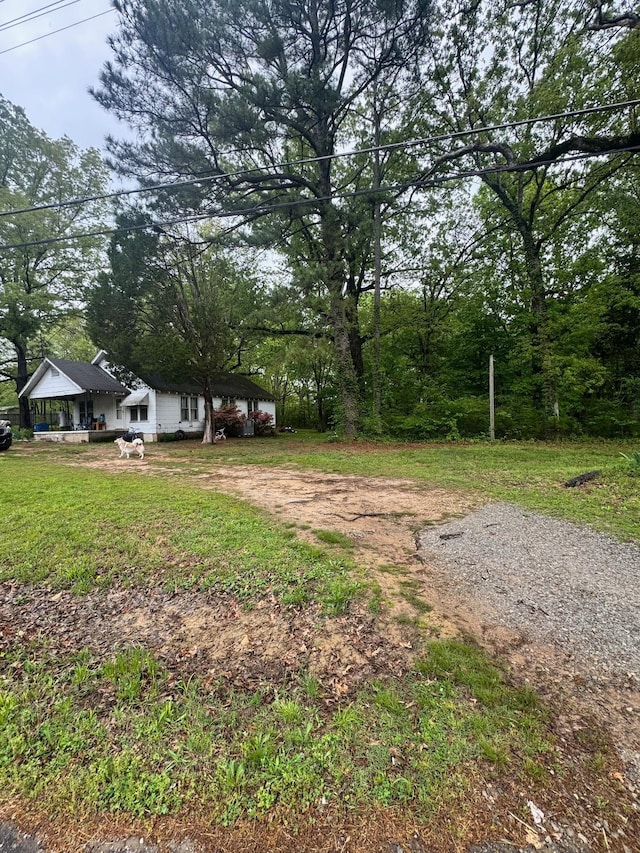144 Post Oak Ave, Camden, TN 38320 - view of green lawn with dirt driveway