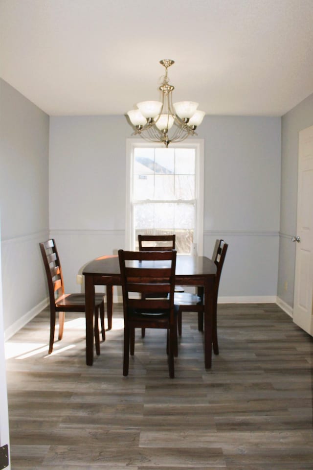 1969 Whirlaway Cir, Clarksville, TN 37042 - dining space with a chandelier and wood finished floors