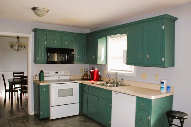 1969 Whirlaway Cir, Clarksville, TN 37042 - kitchen featuring white appliances and light countertops