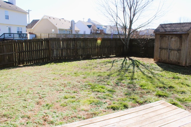 1969 Whirlaway Cir, Clarksville, TN 37042 - fenced backyard featuring a shed and a residential view