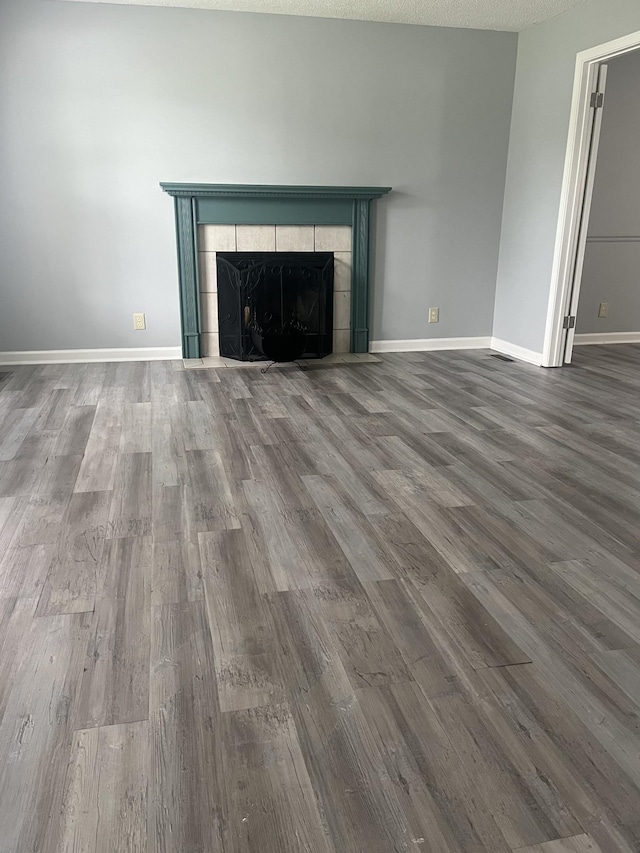 1969 Whirlaway Cir, Clarksville, TN 37042 - detailed view of wood finished floors and a tiled fireplace