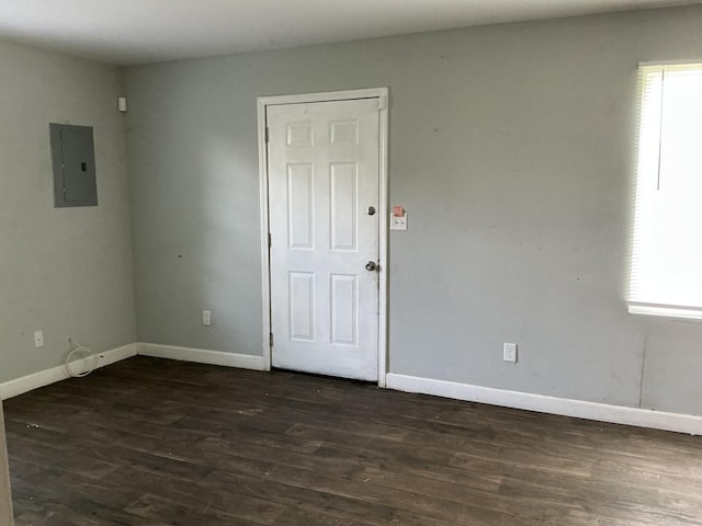 1904 E 31st Street Pl, Chattanooga, TN 37407 - spare room with electric panel and dark wood-style flooring