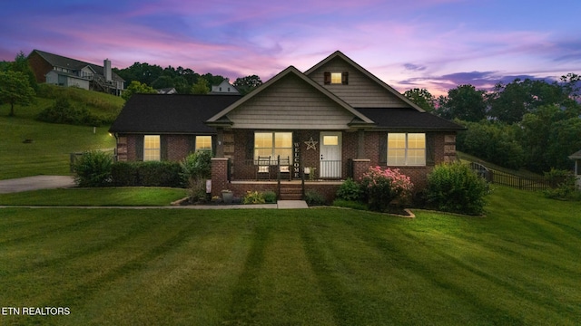 8012 Campbells Point Rd, Corryton, TN 37721 - craftsman-style home featuring covered porch and brick siding
