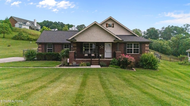 8012 Campbells Point Rd, Corryton, TN 37721 - craftsman-style house featuring covered porch and brick siding