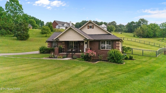 8012 Campbells Point Rd, Corryton, TN 37721 - view of front facade featuring a porch and brick siding