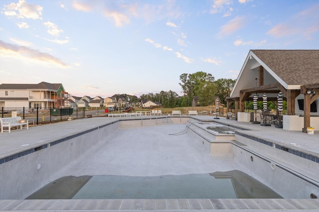 8069 Honeycomb Ln, Chattanooga, TN 37421 - view of swimming pool featuring a patio area and a residential view