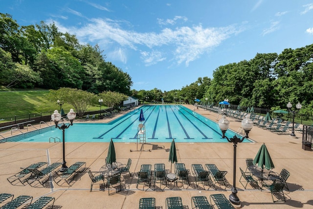 1209 Habersham Way, Franklin, TN 37067 - community pool featuring view of scattered trees and a patio area