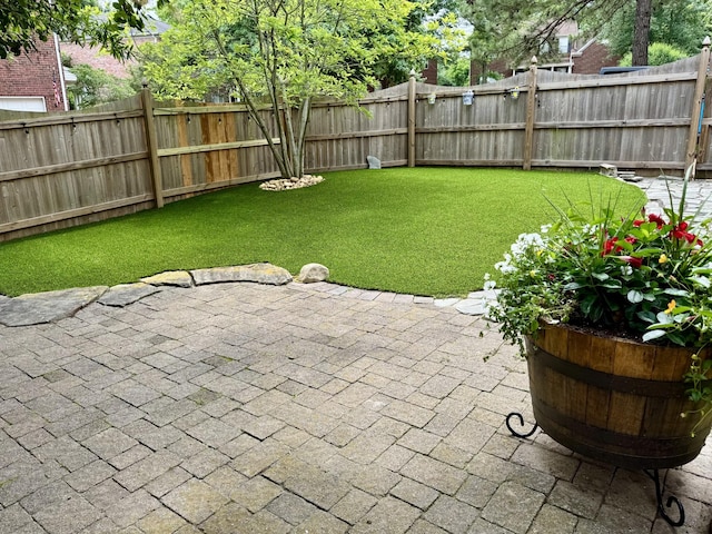 1209 Habersham Way, Franklin, TN 37067 - fenced backyard featuring a patio area