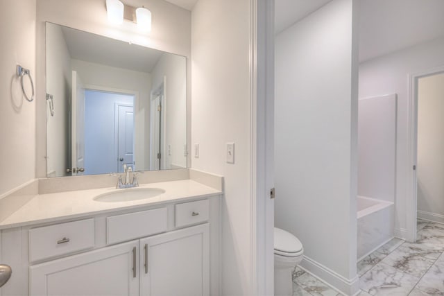 3600 Elene Way, Murfreesboro, TN 37129 - full bathroom featuring marble look tile flooring, vanity, and a tub to relax in