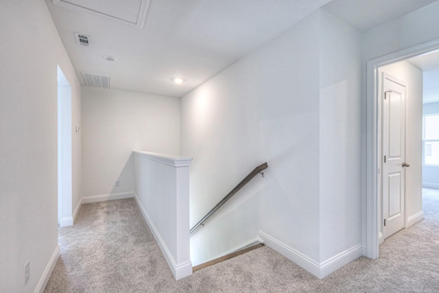 3600 Elene Way, Murfreesboro, TN 37129 - corridor featuring an upstairs landing, carpet, and recessed lighting