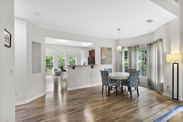 2003 Solomon Ct, Spring Hill, TN 37174 - dining space featuring wood finished floors and baseboards