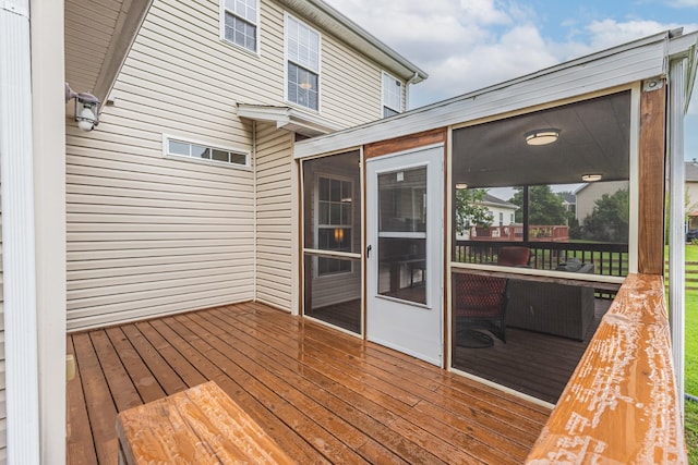 2003 Solomon Ct, Spring Hill, TN 37174 - deck with a sunroom
