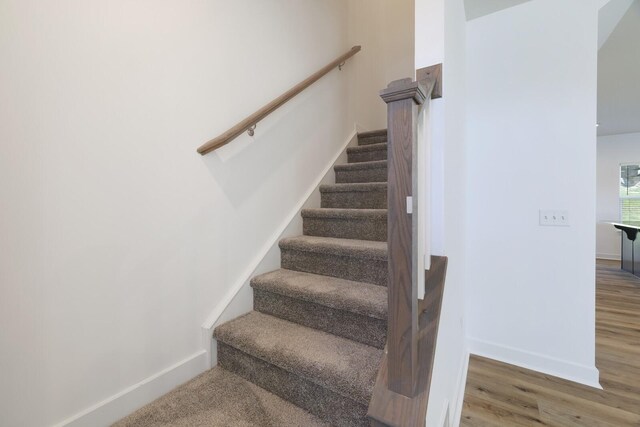 4316 Summercrest Blvd Unit 713, Antioch, TN 37013 - staircase featuring baseboards and wood finished floors