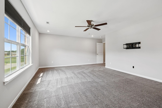 321 Twelve Oaks Ln, Lebanon, TN 37087 - carpeted spare room with ceiling fan and recessed lighting
