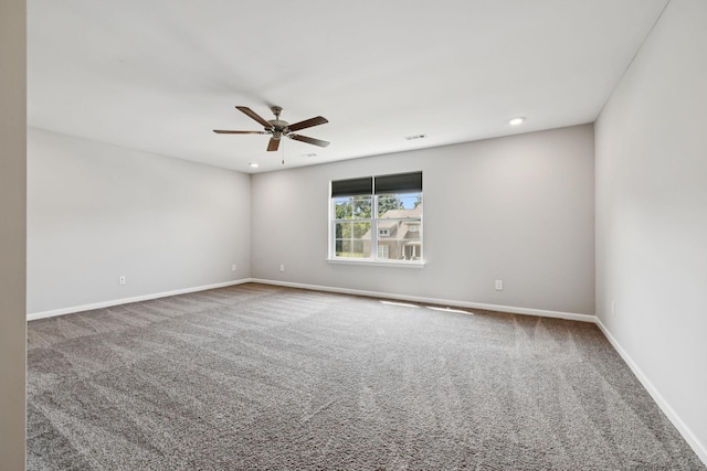321 Twelve Oaks Ln, Lebanon, TN 37087 - carpeted spare room with ceiling fan and recessed lighting