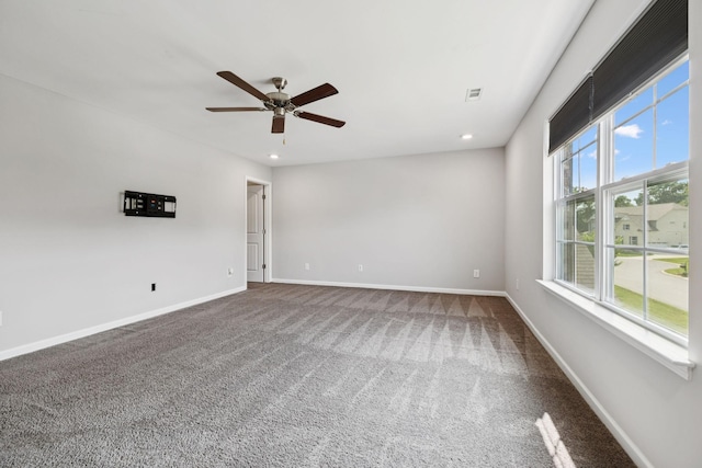 321 Twelve Oaks Ln, Lebanon, TN 37087 - unfurnished room with ceiling fan, carpet, and recessed lighting