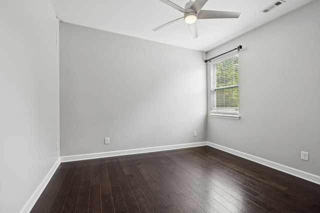 321 Twelve Oaks Ln, Lebanon, TN 37087 - spare room with ceiling fan and dark wood-type flooring