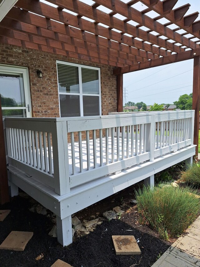 321 Twelve Oaks Ln, Lebanon, TN 37087 - wooden terrace with a pergola
