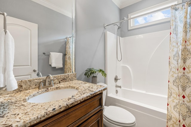 429 Acacia Grove Ln, Lebanon, TN 37087 - bathroom with crown molding, shower / bath combo, and vanity
