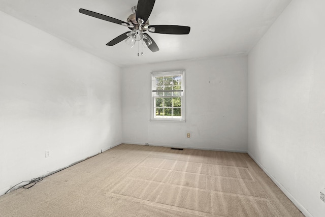 2706 Walnut Ln, Murfreesboro, TN 37129 - spare room with light carpet and ceiling fan