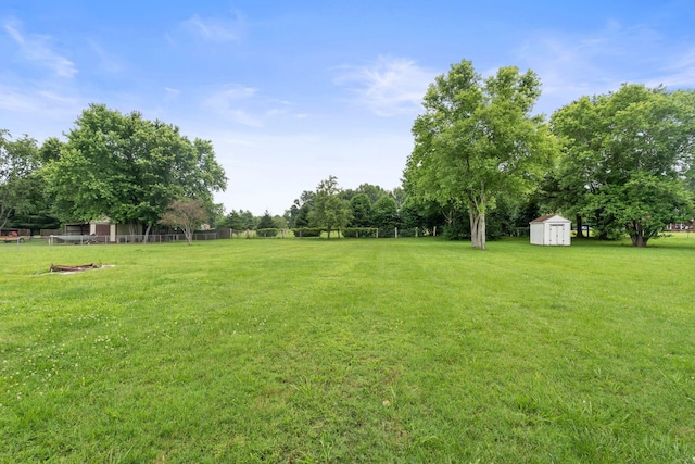 2706 Walnut Ln, Murfreesboro, TN 37129 - view of yard featuring a storage unit