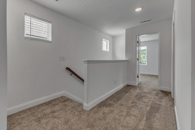 240 Sounder Cir, La Vergne, TN 37086 - corridor with an upstairs landing and carpet