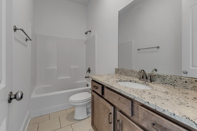 240 Sounder Cir, La Vergne, TN 37086 - bathroom featuring vanity, tile patterned floors, and washtub / shower combination