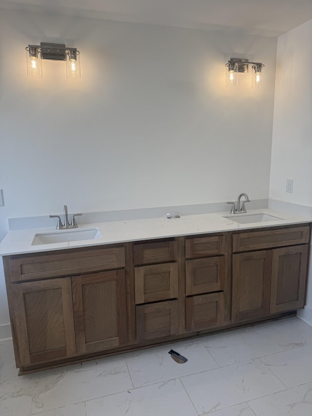 321 Wesson Dr, Clarksville, TN 37043 - full bathroom with marble finish flooring and double vanity