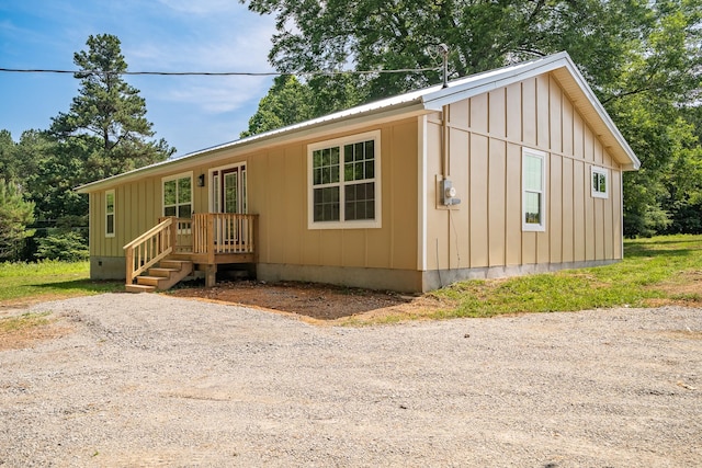 255 Second Creek Rd, Five Points, TN 38457 - view of front of home with board and batten siding and a metal roof