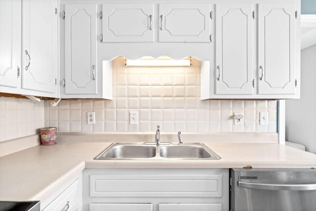 919 Desota Ln, Oak Grove, KY 42262 - kitchen featuring stainless steel dishwasher and white cabinets