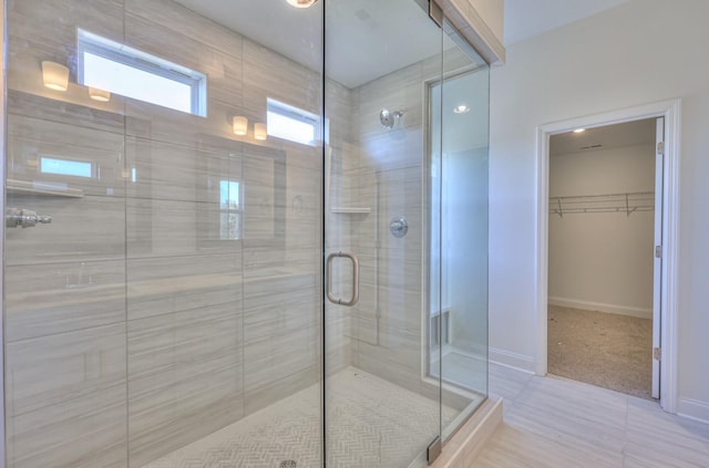 2269 Kai Dr, Murfreesboro, TN 37129 - full bathroom featuring a shower stall and a walk in closet