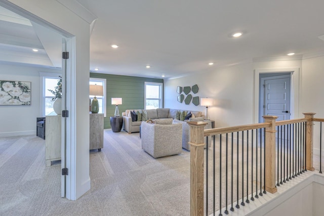 2816 Kai Dr, Murfreesboro, TN 37129 - carpeted living area with healthy amount of natural light and recessed lighting
