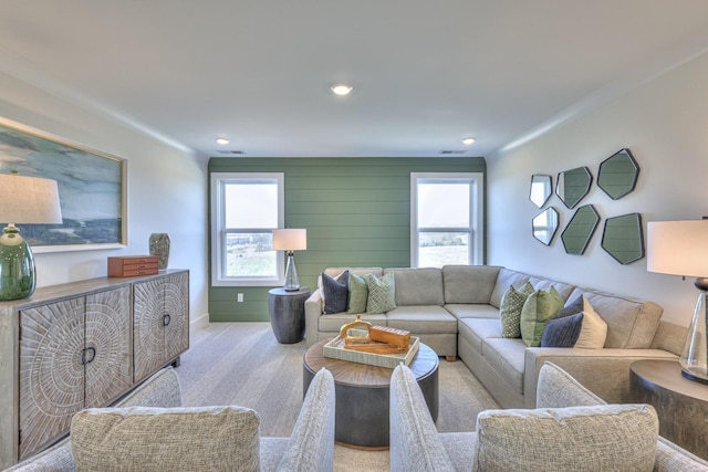 2816 Kai Dr, Murfreesboro, TN 37129 - carpeted living room with recessed lighting and baseboards