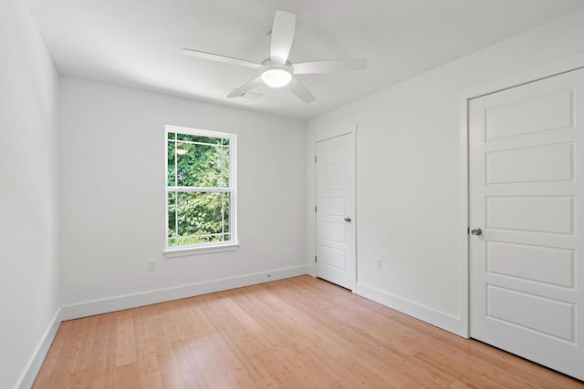 1108 Somerset Springs Dr, Spring Hill, TN 37174 - unfurnished bedroom featuring light wood-style flooring and ceiling fan