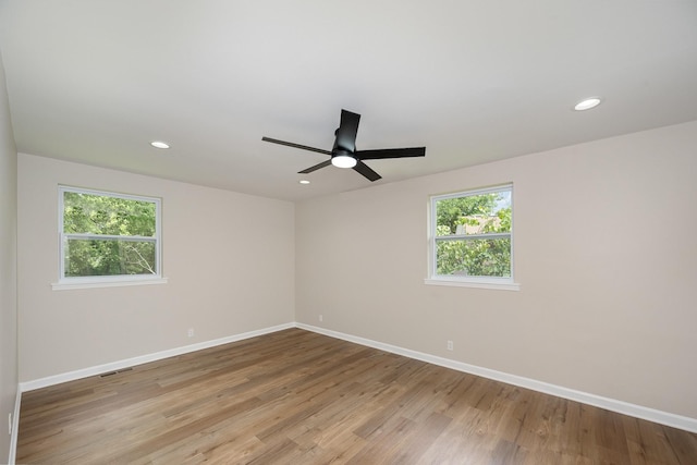 517 Danley Ct, Antioch, TN 37013 - unfurnished room with wood finished floors, recessed lighting, and a ceiling fan