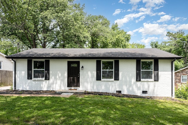 517 Danley Ct, Antioch, TN 37013 - ranch-style home with roof with shingles, brick siding, and crawl space