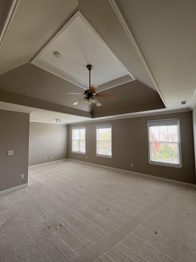 2010 Katach Ct, Spring Hill, TN 37174 - carpeted empty room featuring a ceiling fan and a raised ceiling