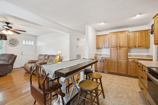 1710 New Highway 7, Columbia, TN 38401 - dining area featuring a ceiling fan and a textured ceiling